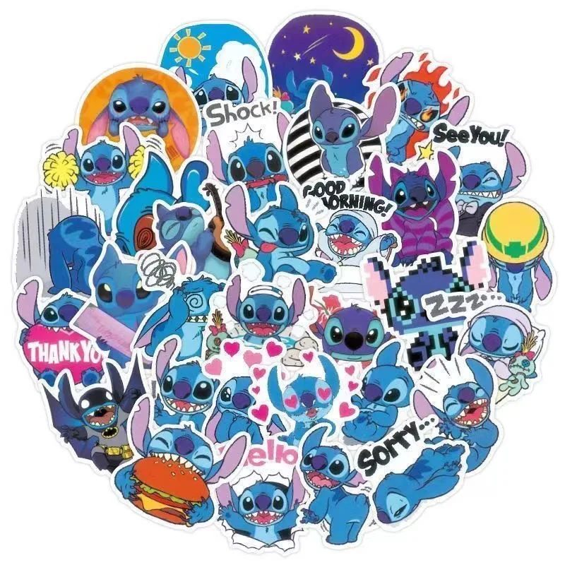 

10/30/50/100pcs Disney Cartoon Movie Stilwell Stickers Cute Guitar Skateboard Travel Suitcase Phone Laptop Stickers Diy Kids