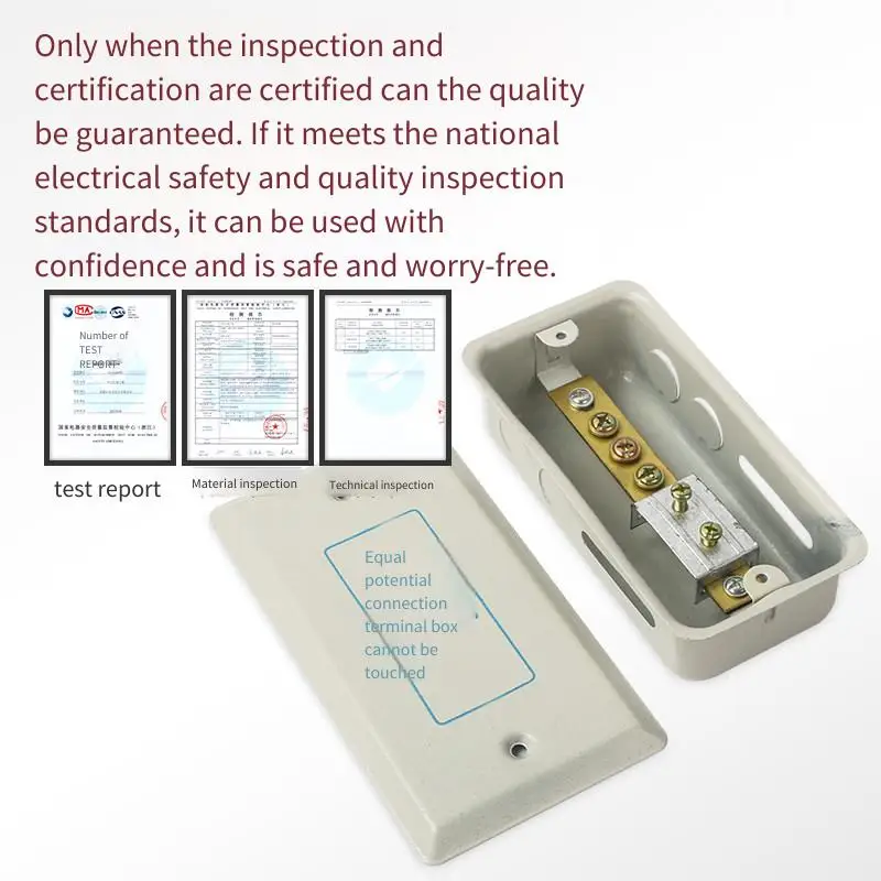 TD28 Equipotential Terminal Box LEB Partial Concealed Electrical Wiring Connection Enclosure for Safe Electrical Connections
