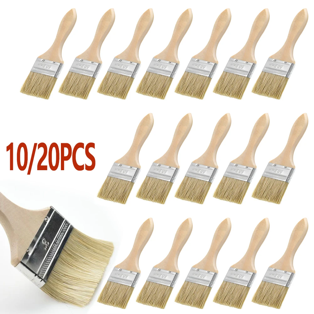 

Thick Bristle Brush Barbecue Brush Hard Bristle Cleaning Brush Paint Brush Natural Mane Paint Tool for Painting and Staining