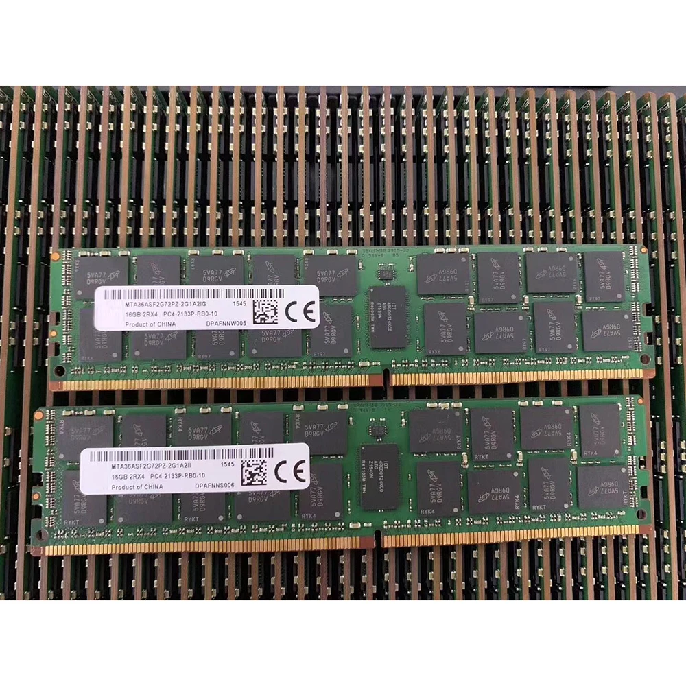 Memoria RAM de 1 piezas para MT, 16GB, MTA36ASF2G72PZ-2G1A2IG, 2RX4, RECC, DDR4, 2133