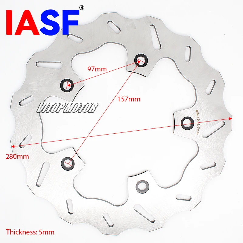 Motorcycle CNC Rear Brake Disc Rotor For Yamaha XP T-MAX DX ABS 530 2017-2019 Iron Max Lux ABS 530 2016