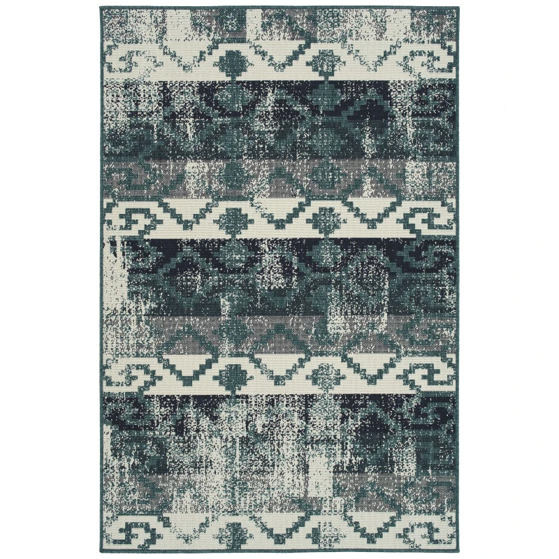 

Modern, Geometric, Textured Cut Pile 1'11 x 3'7 Rectangle Throw Rug