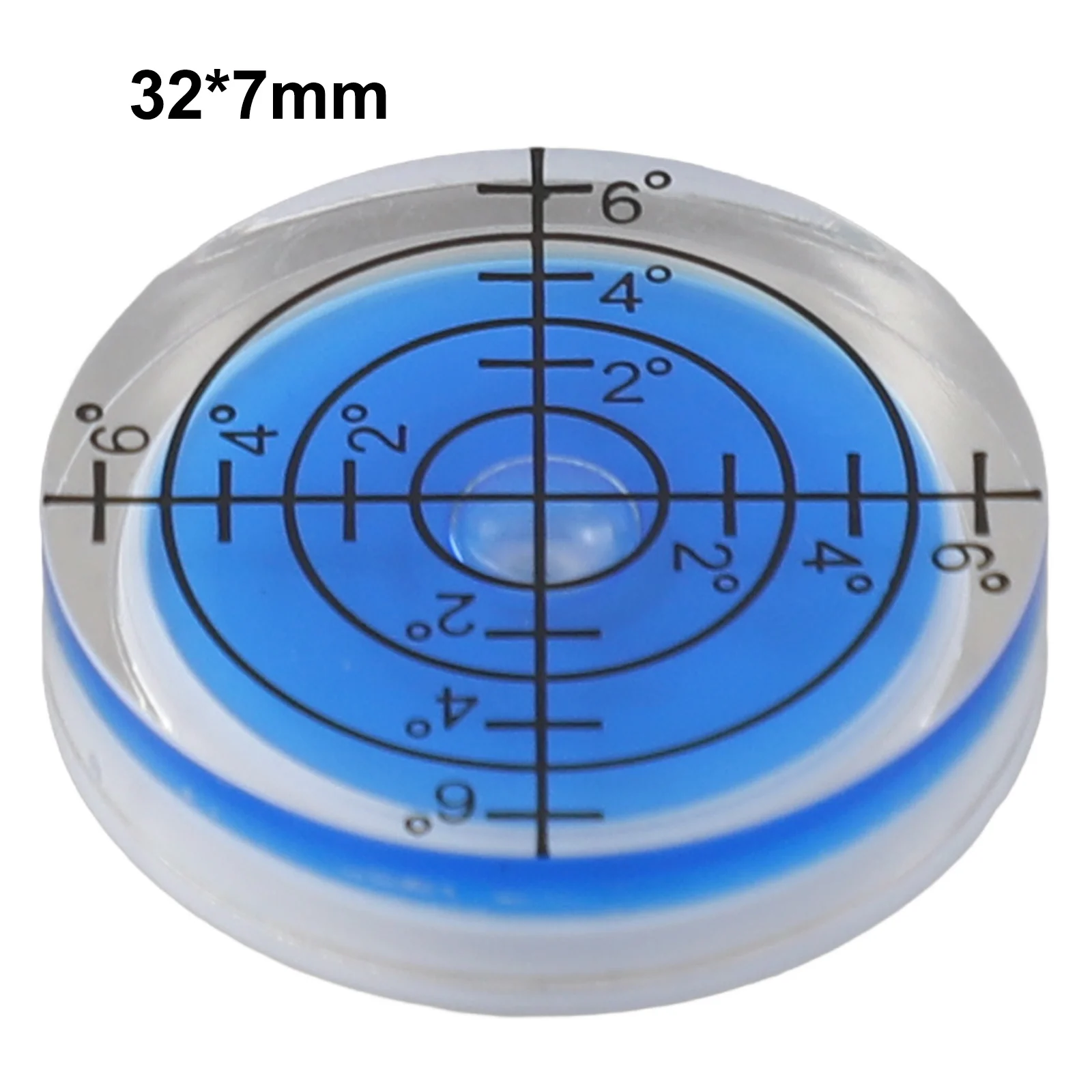 1Pc 32mm Für Spirit Wasserwaage Grad Markierung Ebene Runde Rund Mess Meter Grün Blau Horizontale Blase manuelle
