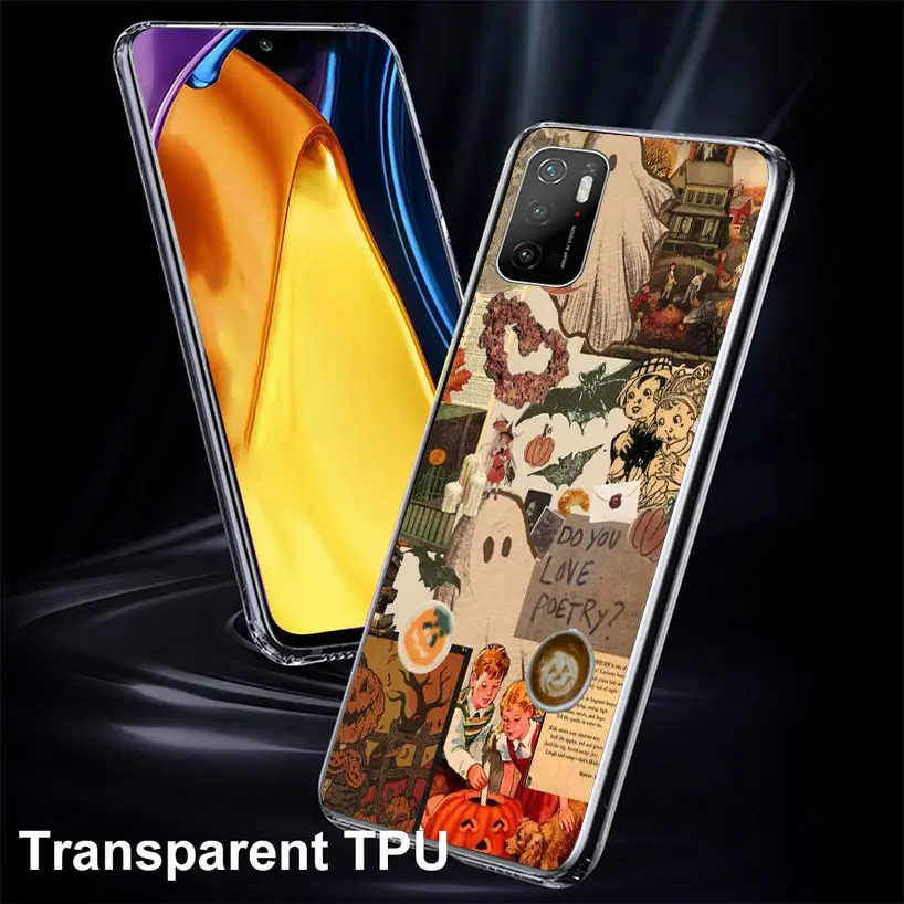 October Fall Halloween Spooky Pumpkin Case Phone Cover for Xiaomi Mi 11T 12T 10T 9T Pro 11i 12X 13 12 11 10 9 8 Lite 6X 5X A3 A2