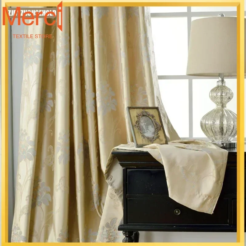 

Modern High-precision Curtains For Living Room Dining Bedroom Home Door Decoration Jacquard Curtain Luxury Drapes Customize