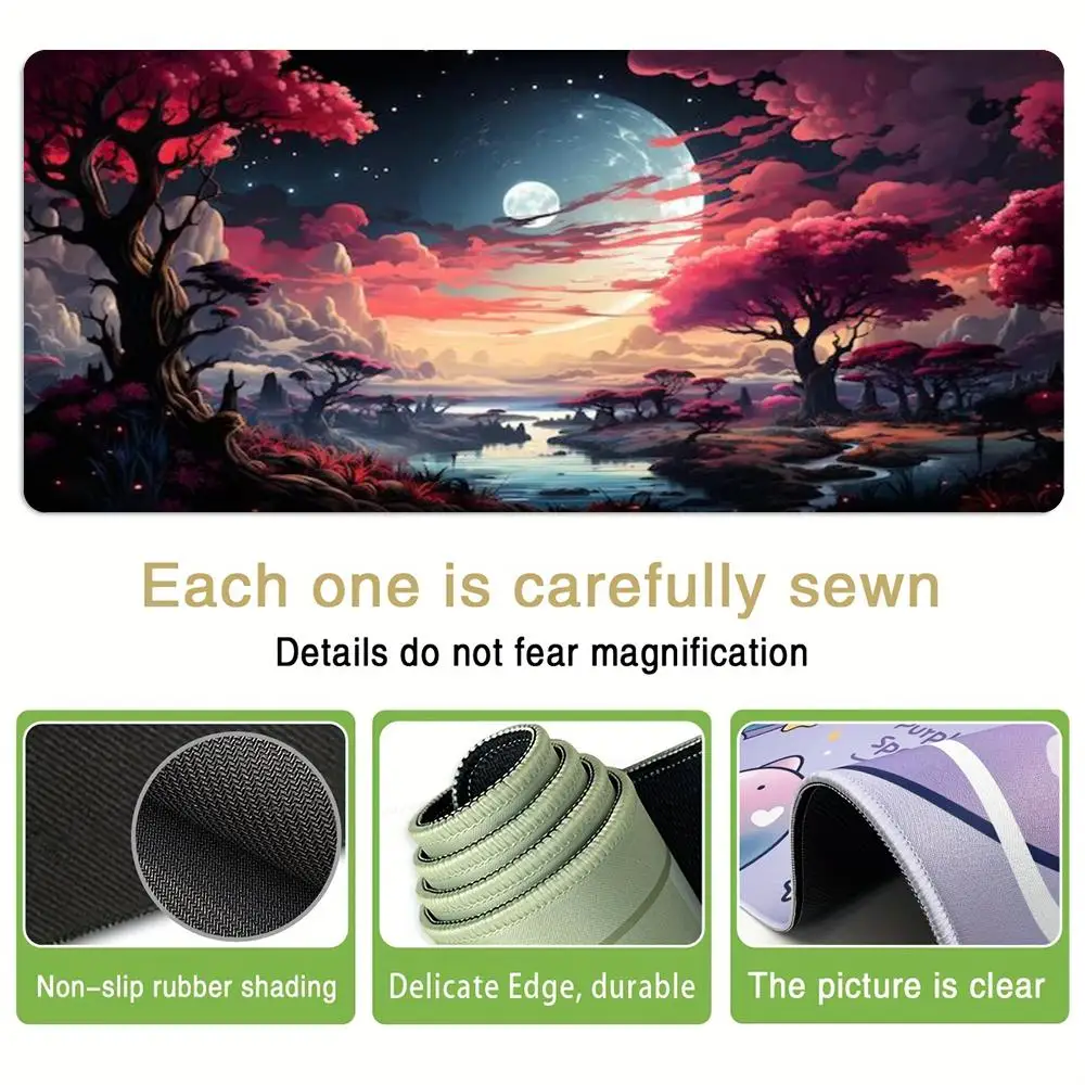 Japanese cherry blossom landscape mouse pad thickened computer desk pads rubber non-slip notebook gaming PC accessories