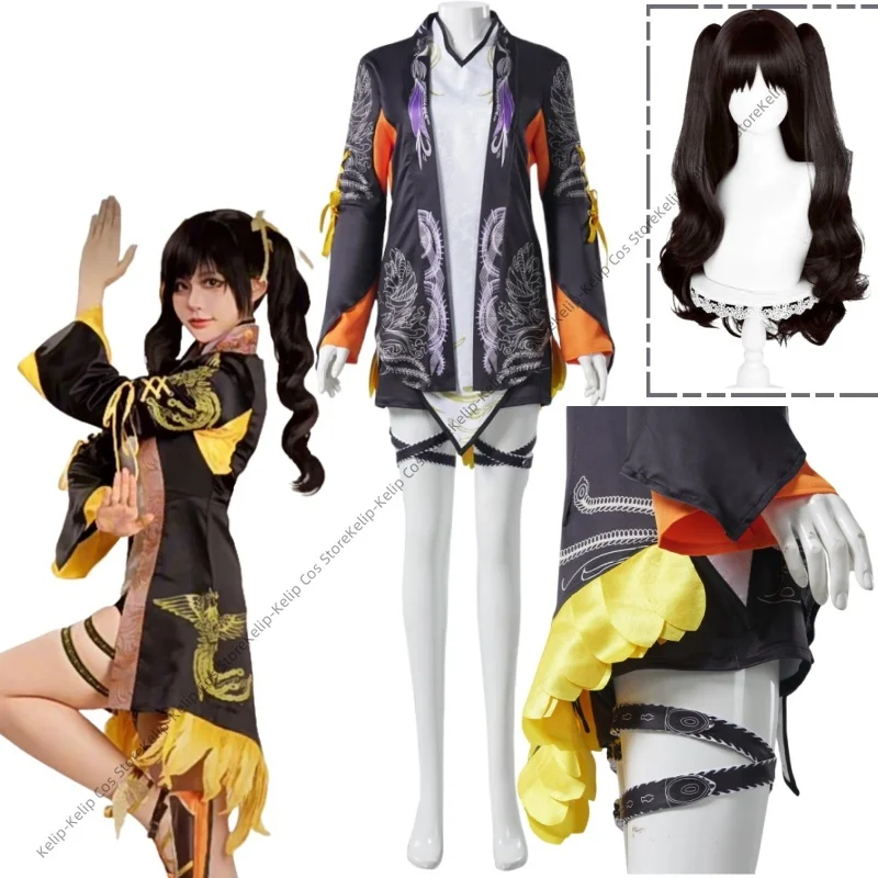 Game Tekken 8 Ling Xiaoyu Cosplay Fantasia Costume Disguise for Adult Women Tops Shorts Outfits Halloween Carnival Party Clothes