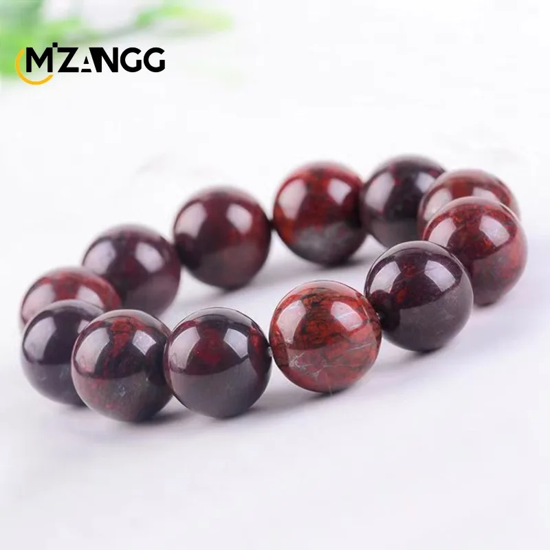 Bracelet de météorite naturelle pour hommes et femmes, perle rouge Edin, bracelet de diversification élastique, mode simple, cadeau de travail de bijoux