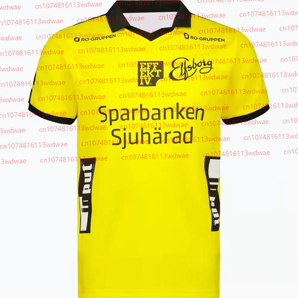 

Hot selling T-shirt For Men Summer Sweden Football Short sleeve T-shirt 3D Print IF Elfsborg Jersey Kit 25-26 Home Jersey Kit