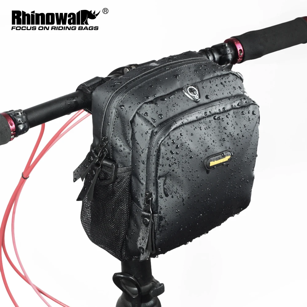 Rhinowalk Bicycle Bag Waterproof MTB Bike Front Frame Tube Folding Bike phone cycling bag bike accessories Electric Bike Bag