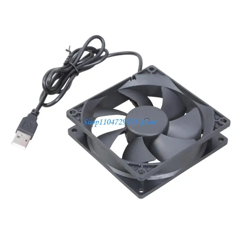 

Y2GD Router Cooling Fan PC Box Quiet 5V USB Power 90mmx90mmx25mm Cabinet Cooling Fan 9CM Protective Net Replacement
