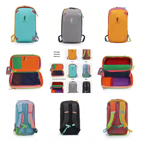 Mochila de ombro duplo durável de 20L em cores vibrantes Dopaamine Design de camelo ideal para uso diário e viagens
