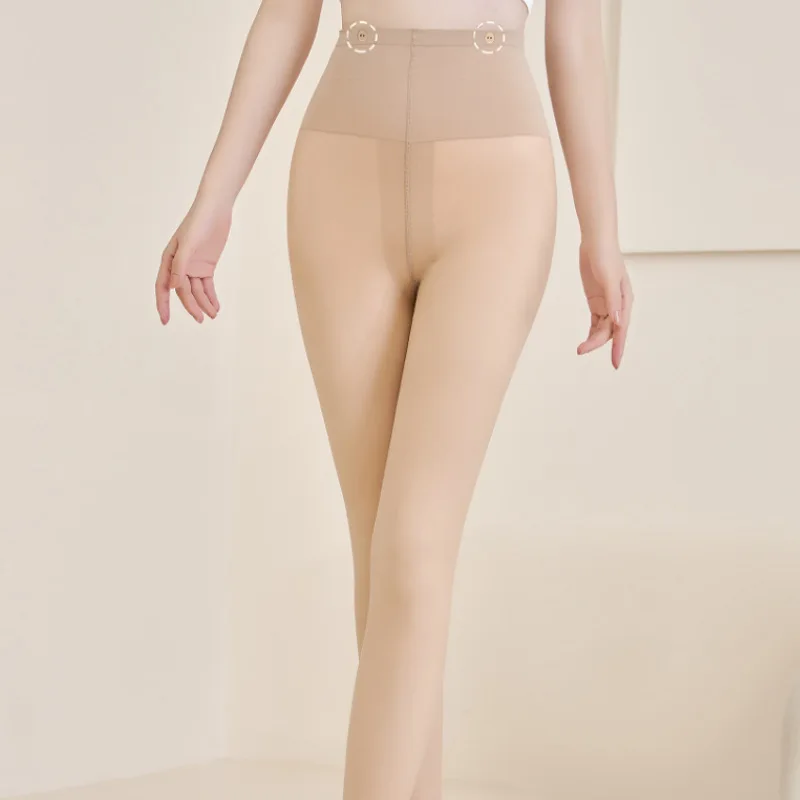 150-172CM Double layer Natural Velvet Women Pantyhose naked Feel High Quality Warm Luxury Fashion Tights Boutique Light Leg soft