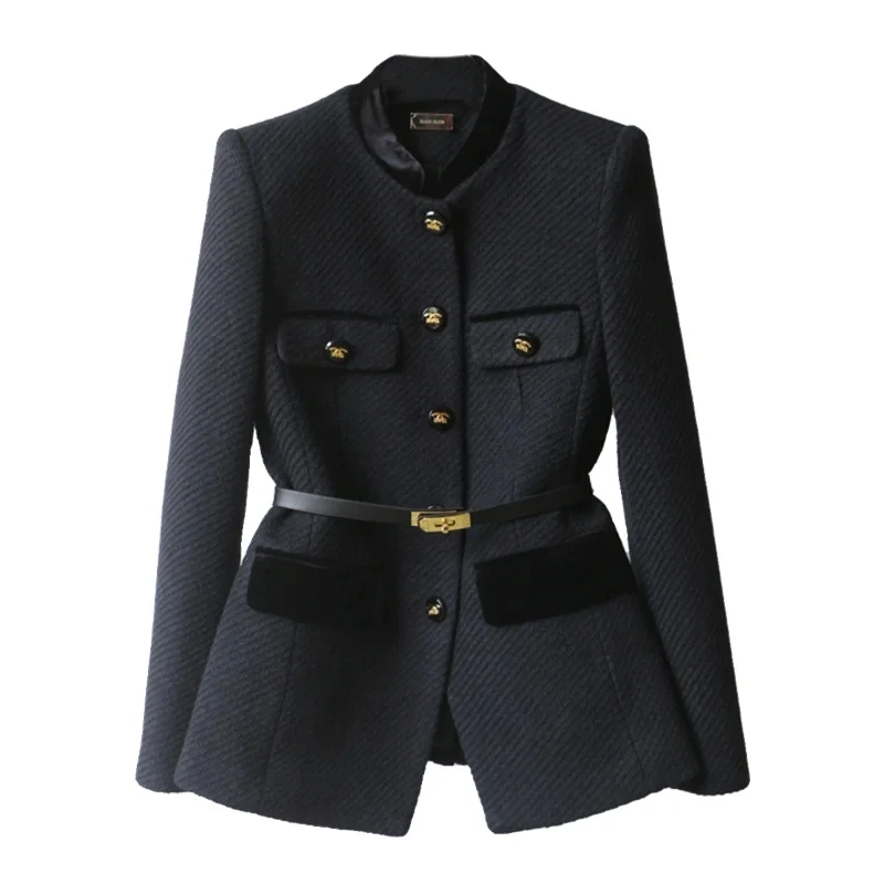 2024 Autumn New Blazer Coat Women Long Sleeve Casual Single-Breasted Elegant Office Waist Ladies Suit Coat Tops Female Outerwe