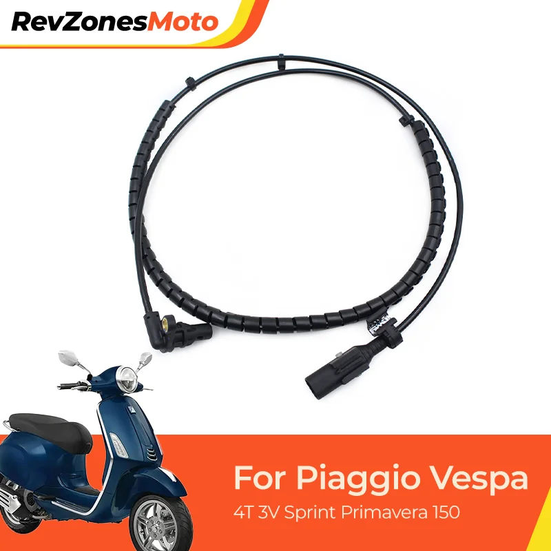 Front ABS Wheel Speed Sensor for Piaggio Vespa 3V 4T Sprint Primavera 125 150 ABS Motorcycle Wire Harness Kit OEM