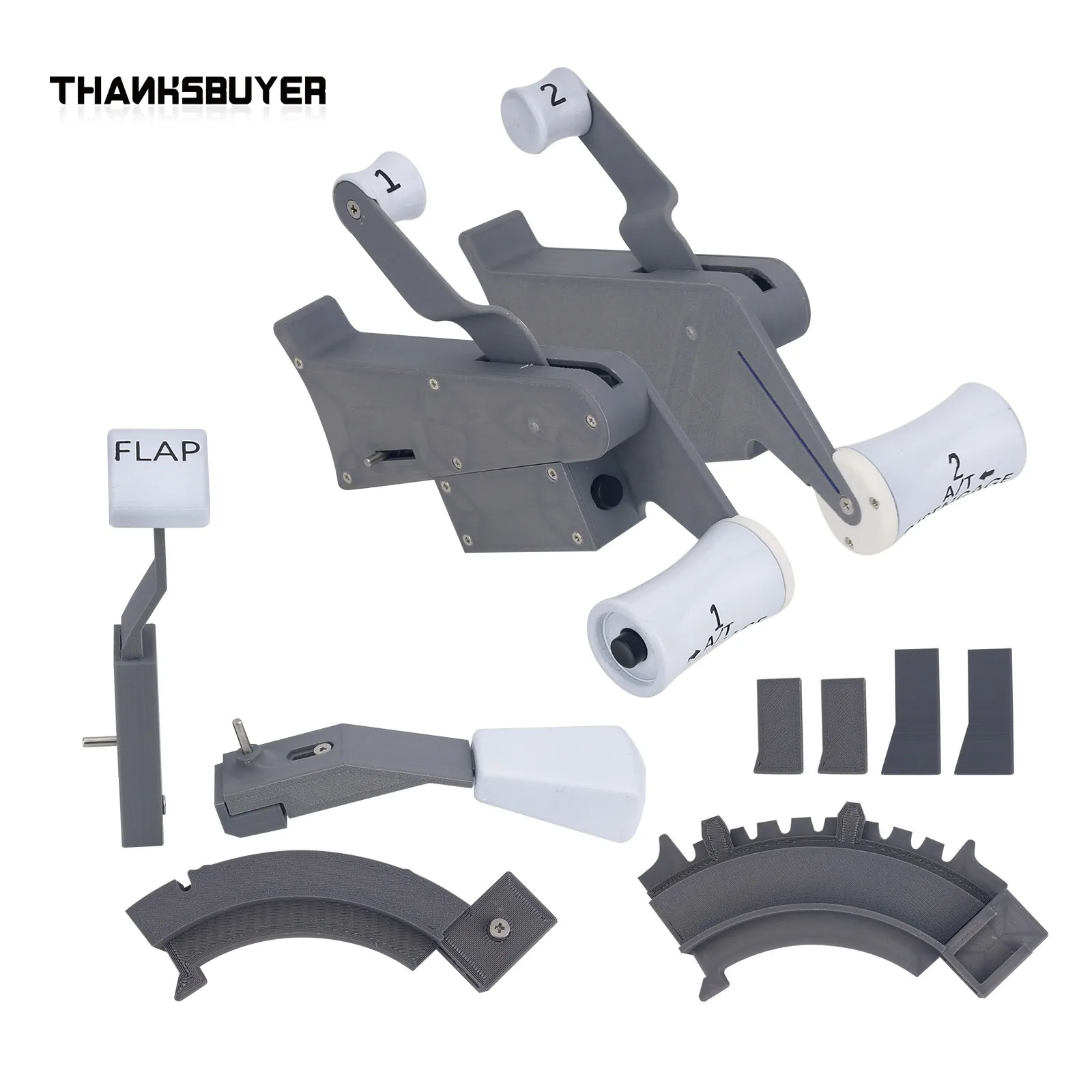 Classic Boeing 737 Throttle Kit Flight Game Simulator Accessory Support Multiple Backstepping Methods for Honeycomb