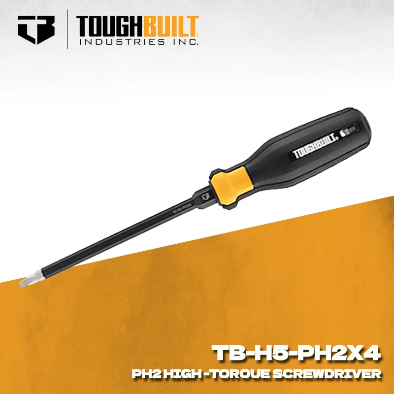 

TOUGHBUILT TB-H5-PH2X4 Отвертка с высоким крутящим моментом PH2 Отвертка с крестообразным шлицем