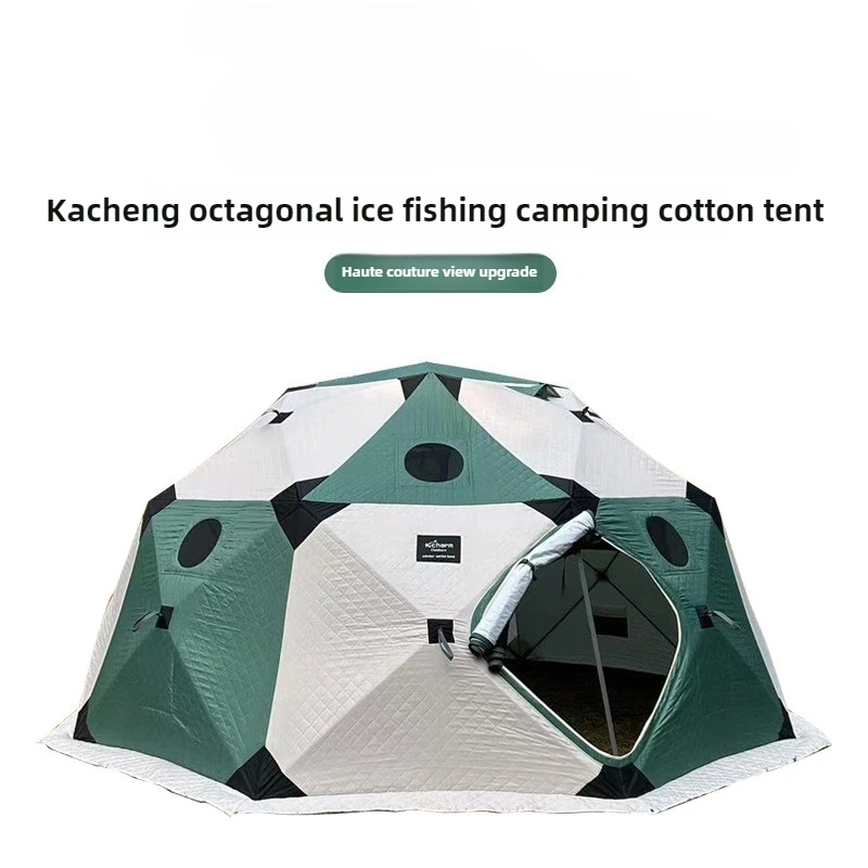 Tienda de campaña de algodón a prueba de viento para acampar, pesca en hielo, anís, estrella Extra grande, gruesa, cálida, nuevo Color, muy grande, para invierno