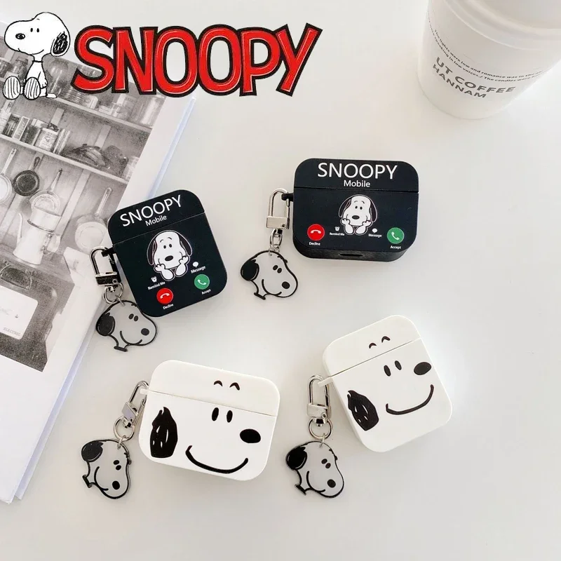 Snoopy Silicone Case For Airpods Pro Case Wireless Bluetooth For  Airpods 2 Case Cover Earphone Cases For Air Pods Pro 3 Fundas