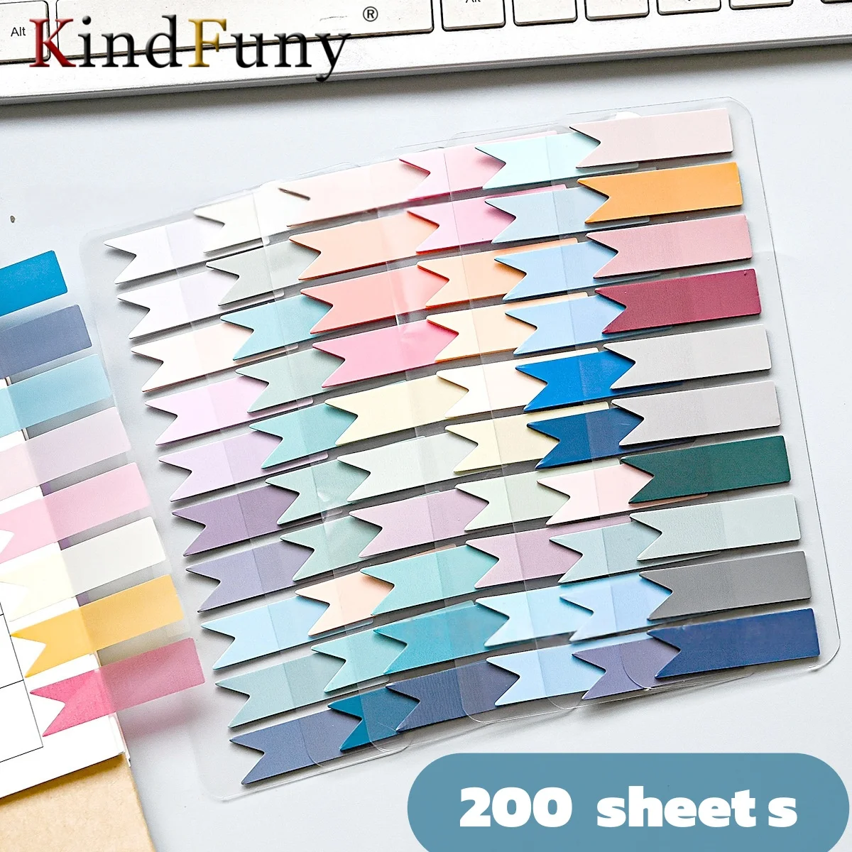 200 ورقة Kawaii ملاحظات لاصقة شفافة علامات مرجعية ذاتية اللصق علامات صفحة واضحة الشرح القرطاسية للكتب #1