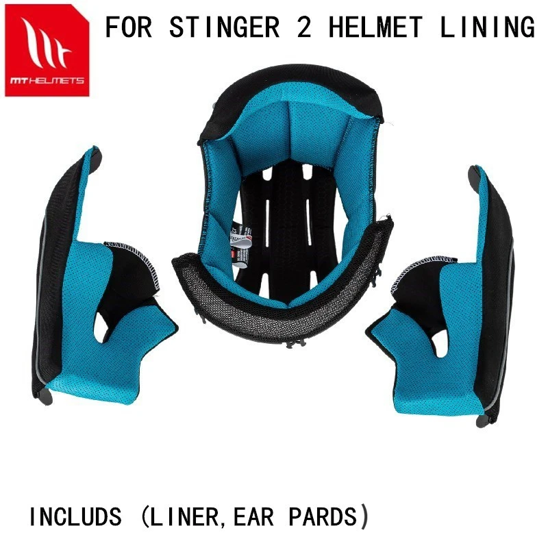Helmets Lining Suitable for MT STINGER 2 and Thor 3 Helmet Replacement Lining Including Ear Lining Motociclista Accesorios