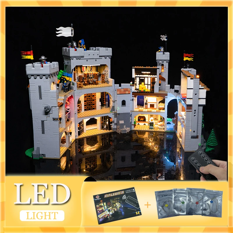 RC DIY LED-Lichtset für LEGO 10305, Bausteinset „Löwe Ritterburg“ (nur LED-Licht, ohne Blöcke, Modell)