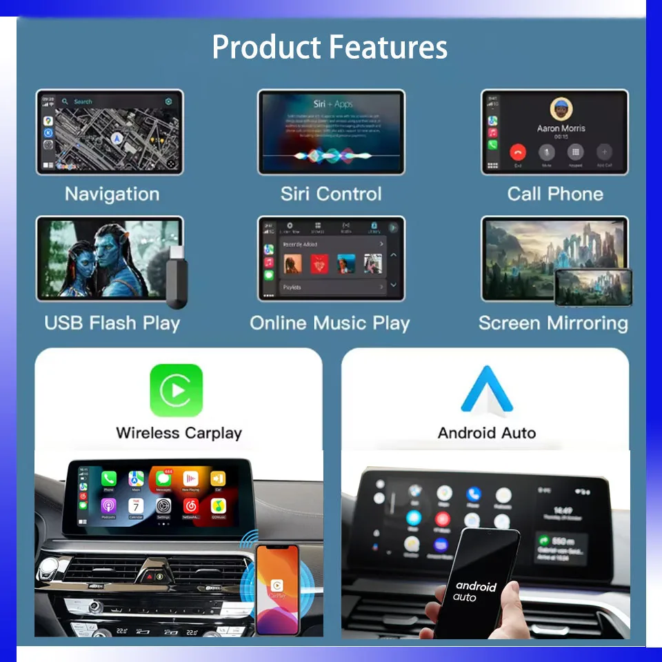 RideMedia Plug and Play 2026 All in One MGU+EVO+NBT Wireless Android AirPlay CarPlay Box for BMW All Series