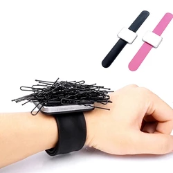 Magnetic Sewing Pincushion Silicone Wrist Needle Pin Cushion Bracelet Wristband Needlework Sewing Pin Mat DIY Sewing Supplies