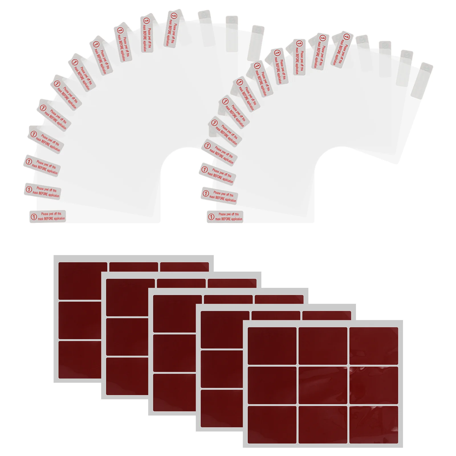 

1 Set Static Sticker For Dash Cam 8X8Cm 10X8Cm Transparent Electrostatic Film Heat Resistant Clear Protective Sticker For Car