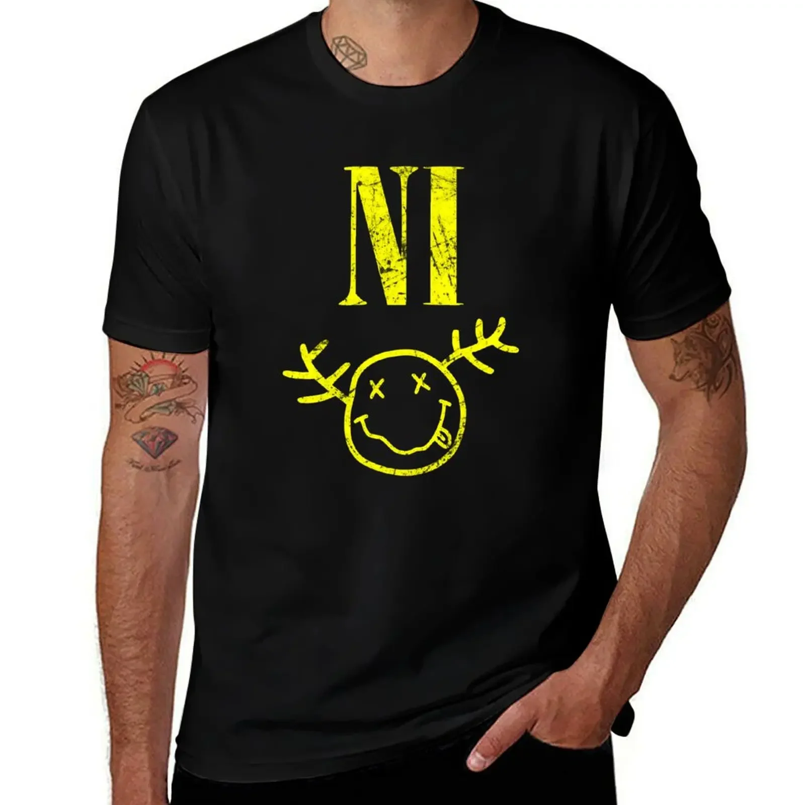 Knights Who Say Ni - 90s Grunge Rock Style - British Comedy T-Shirt vintage anime shirt Men's t shirts