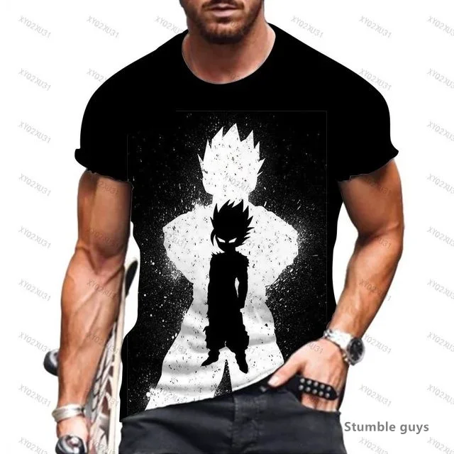 Kinder Goku Super Saiyan Herren Dragon Ball T-Shirt Jungen T-Shirt Teenager Kleidung Kakarot Vegeta Streetwear Tops