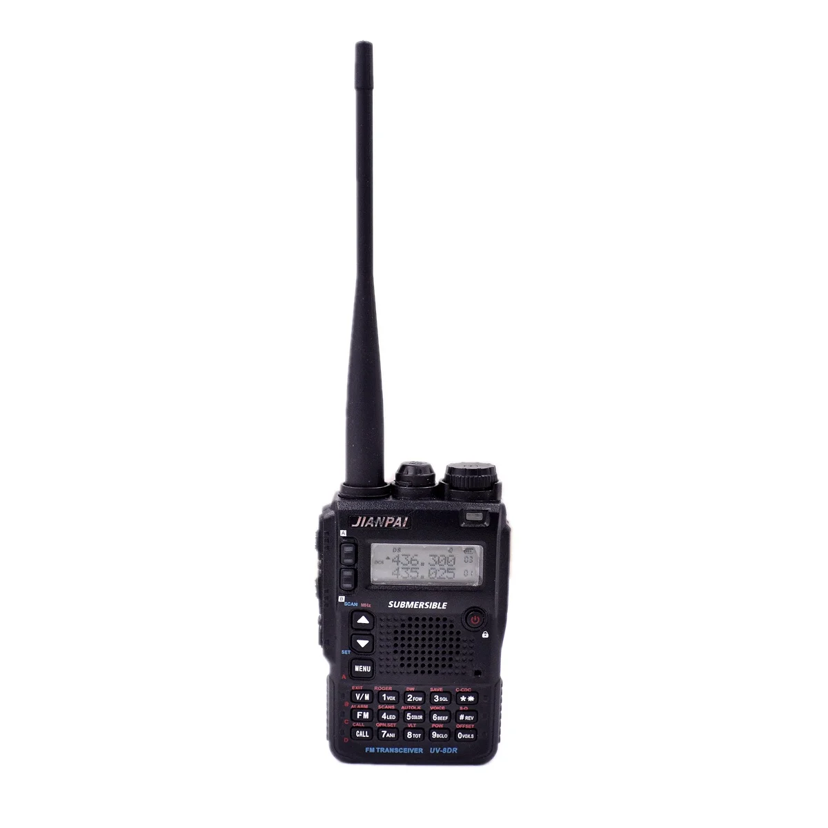 JIANPAI UV 8DR Walkie Talkie Dual Band VHF UHF Handheld FM Radio LED Flashlight VOX Waterproof Outdoor Two Way Radio
