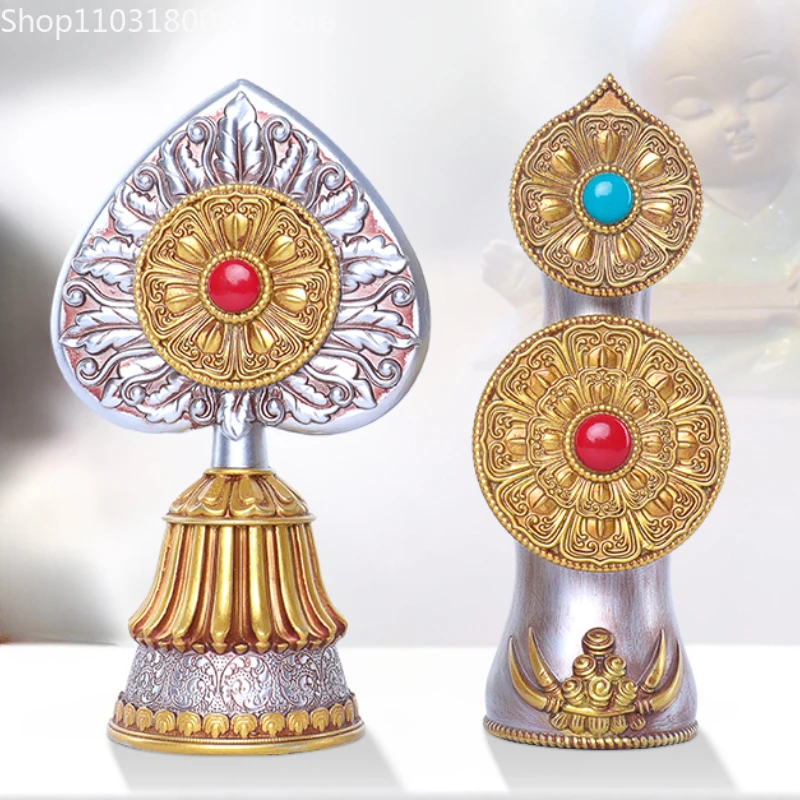 1set Resin Torma sizi butter sculpture duoma statue Tibet buddhism worship decor,16.5cm,10cm