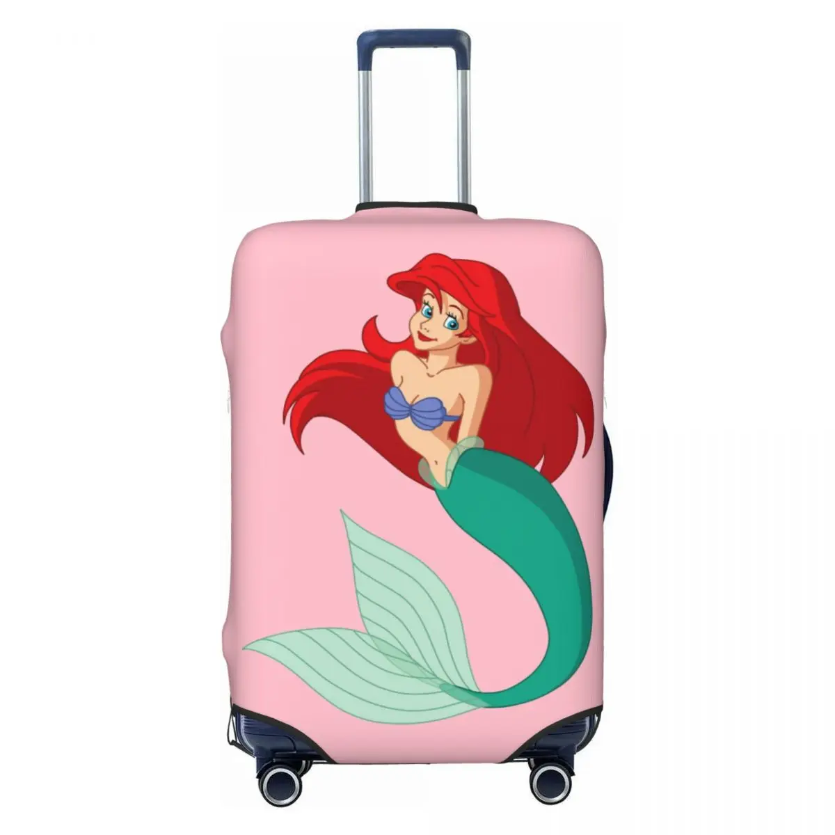 

Custom The Little Mermaid Cartoon Suitcase Cover Washable Luggage Protective Covers for 18-32 inch