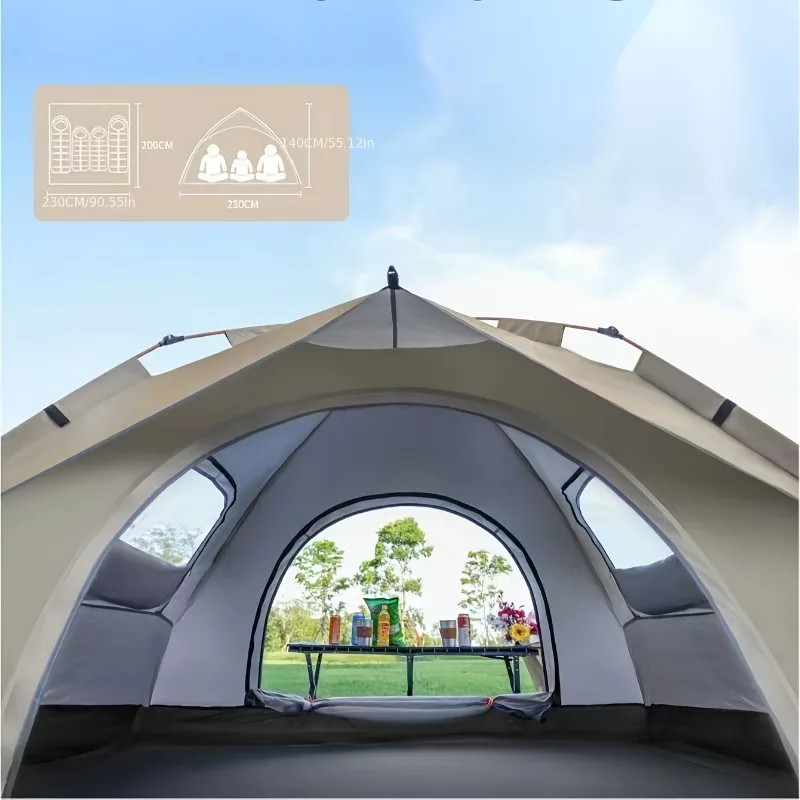 Tent Outdoor Portable Folding Camping Equipment Fully Automatic Camping Tent Outdoor Picnic Supplies Mosquito And Sun Protection