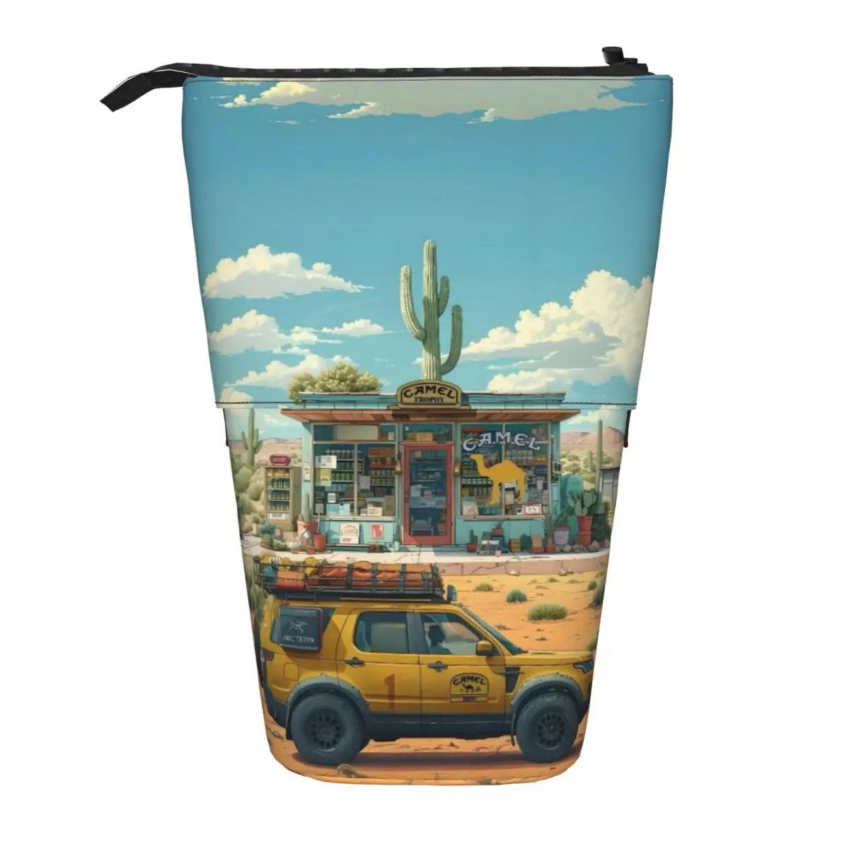 مخصص Kawaii C-Camels الكلاسيكية شعار مقلمة للفتيات الفتيان المدافع 110 سيارة سعة كبيرة القلم حقيبة صندوق الملحقات المدرسية