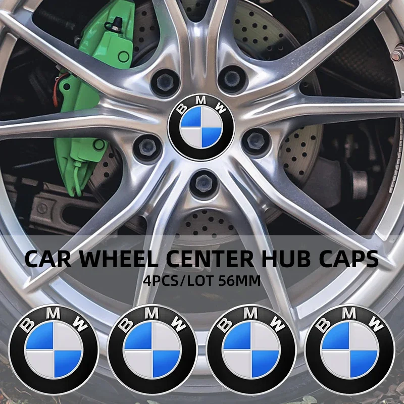 4pcs 56/65mm Car Wheel Center Hub Cap Stickers Styling For BMW M Performance E36 E46 E60 E90 E91 E92 E93 F30 F20 M3 Accessories image 4