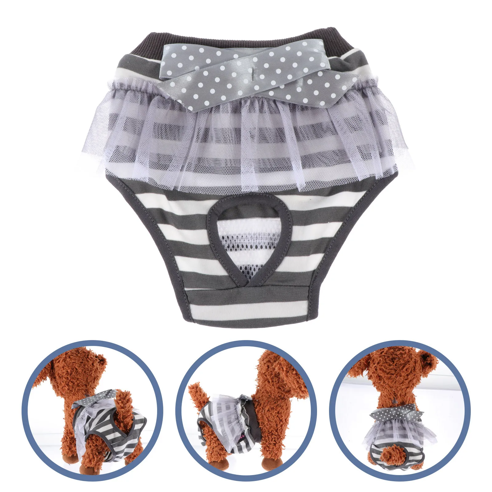 

Pet Heat Pants Dog Diaper Washable Cotton Comfortable For Small Medium Dogs Household Puppy Accessory Decorative Doggy