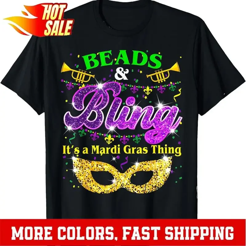 Beads And Bling It's A Mardi Gras Thing Carnival T Shirt