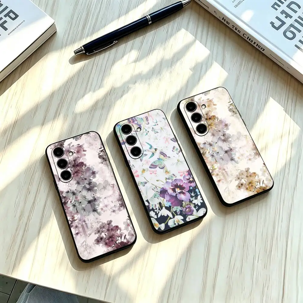 HOT design Flower T-Ted Baker  Phone Case For Samsung A73 20,21s,22,31,32,52,53,72 Soft Black Shockproof Cover