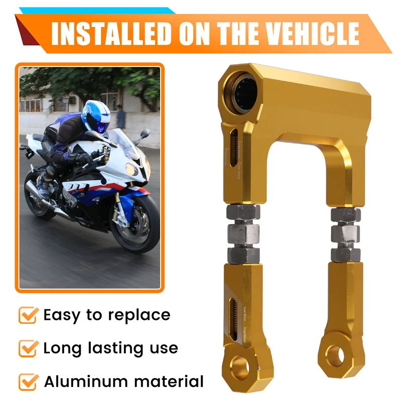 

AW-CNC Motorcycle Seat Lowering Links Kit Suspension Linkage Drop Kit For BMW S1000R 14-16 S1000RR 10-13