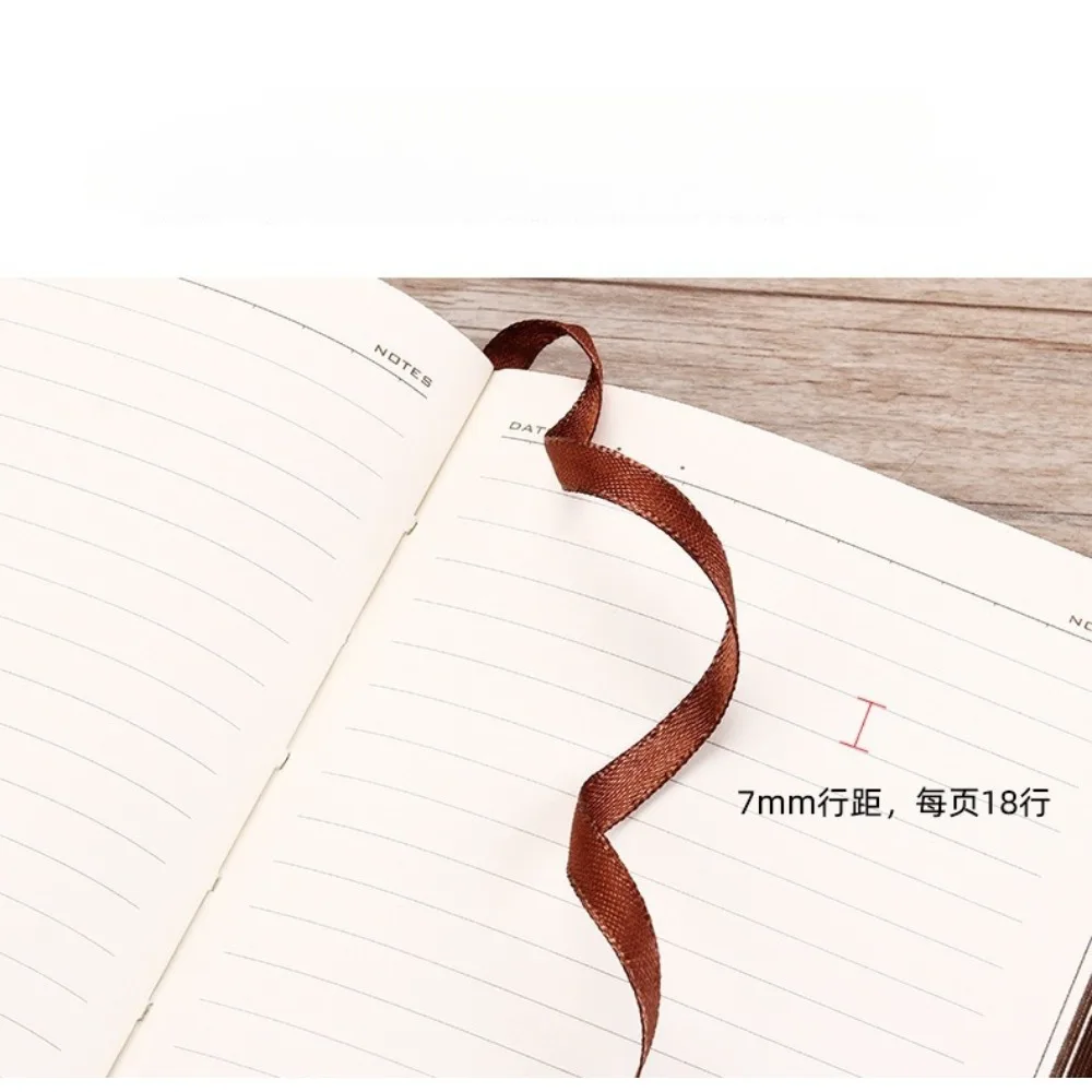 Cuaderno de 280 páginas de grosor: diario de cuero PU vintage A6 para escribir, bloc de notas retro forrado, diario de oficina y estudiantes universitarios