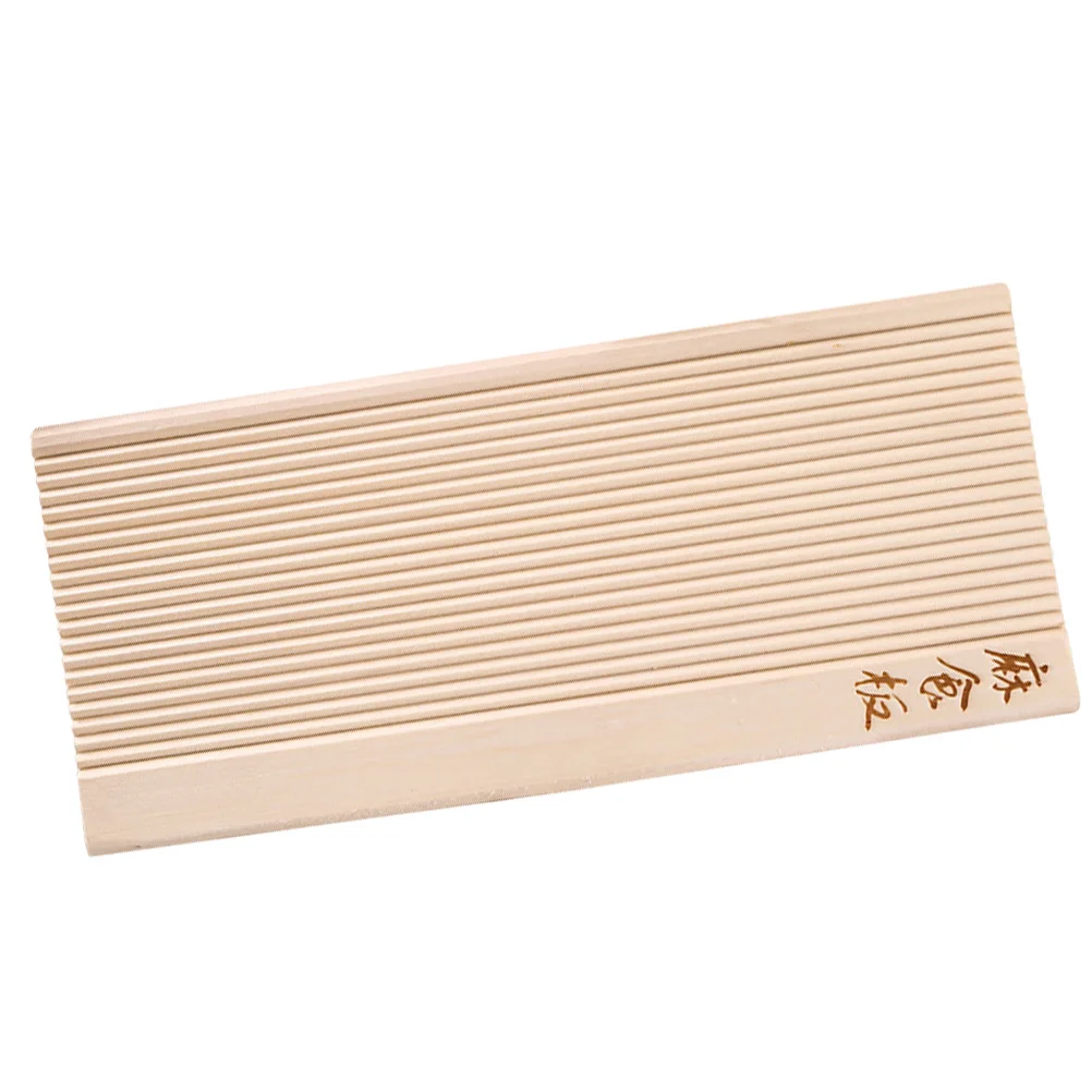 

1 pc Noodle Rubbing Mold Wooden Board Pasta Maker Kitchen Tool Lightweight Portable Homemade Various Pastas