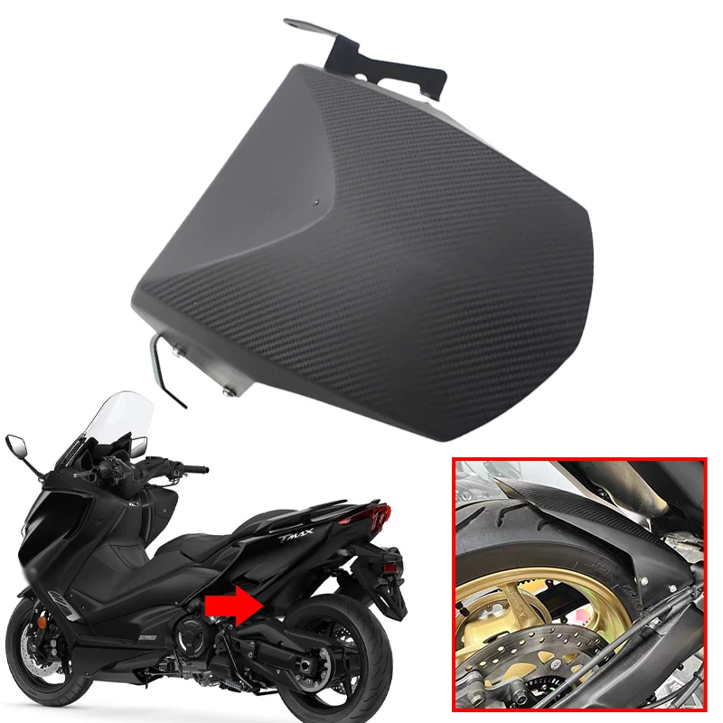

TMAX560 Rear Wheel Mudguard Splash Guard Cover Motorcycle Extension Fender Hugger Fit For Yamaha TMAX 560 T-MAX 560 2018-2024