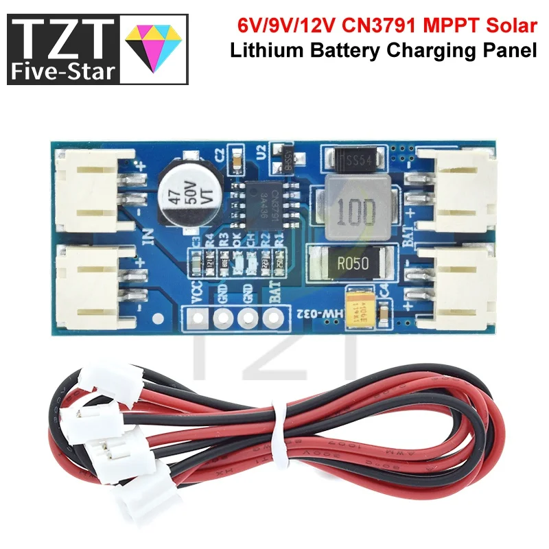 1/3PCS 1 Cell Lithium Battery Charging 3.7V 4.2V CN3791 MPPT Solar Panel Regulator Controller Module 5V 6V 9V 12V view 4