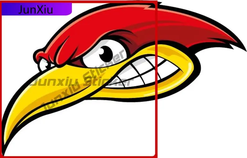 

Angry Bird Head Sign Vinyl Sticker Car Camper Bumper Windows Windshield Scratch-proof Exterior Custom Decals Car Decoration Acce