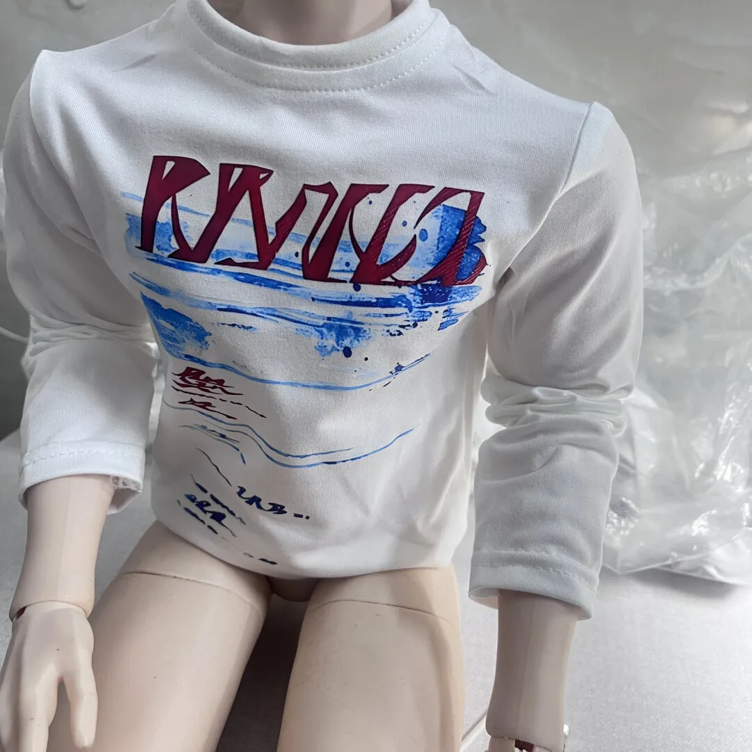 

New 1/3 Doll's Clothes for 75/77cm Bjd Doll Fashion White Long Sleeve Girl Toys Dress Up Play House Doll Accessories, No Doll