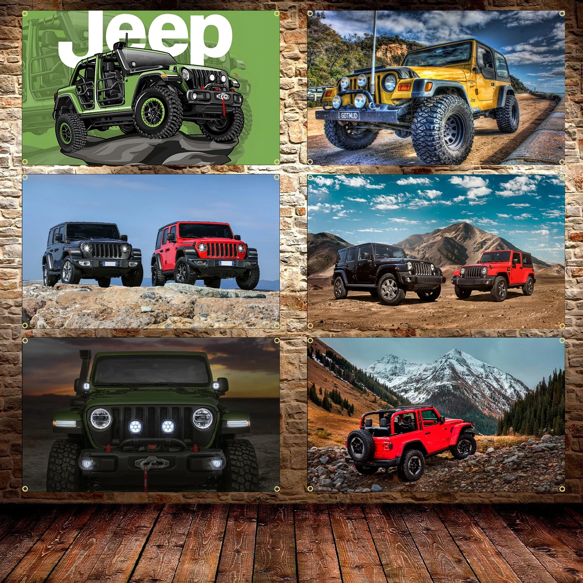 JimonFlag 90x150CM 3x5Ft J-Jeep Eagle Off-road Audiophile Flag Poster Polyester Double penetration Printed Flag Banner For Decor