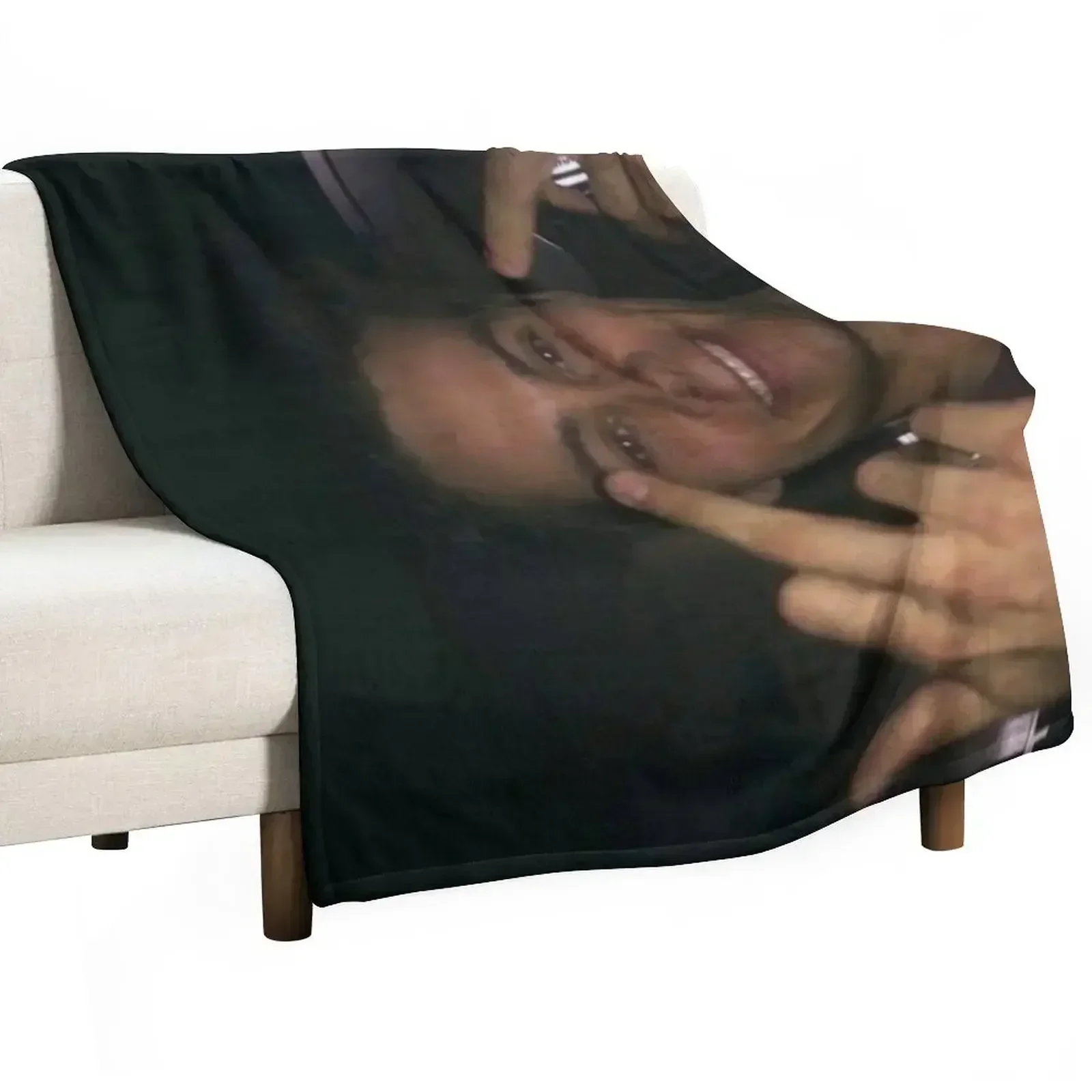 

dylan o’brien middle fingers Throw Blanket Flannel Fabric Bed covers For Decorative Sofa Moving Blankets