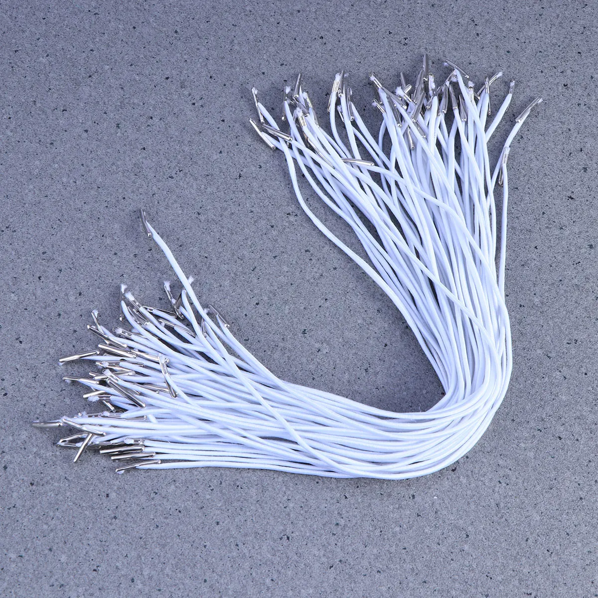 

100pcs Elastic Barbed Cords Premium Material Strong Elasticity Durable Crafts Projects Masks Book Binding Home Decoration Belts